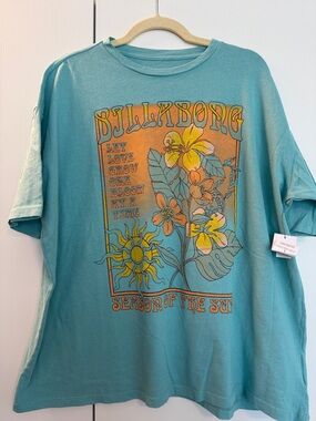 Billabong Women’s Daylight Blooms Blue Graphic Tee